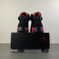 Retro High Top Sneakers, Black Red Colorway, Lace Up Design, Casual Gift for Sneaker Fans