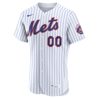 New York Mets White Home Authentic Custom Jersey