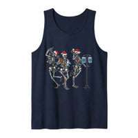 Dancing Skeleton Christmas Tank, Skeleton Christmas Tank Top, Nurse Christmas Sleeveless Tee, Festive Holiday Skeleton Tank, Xmas Present