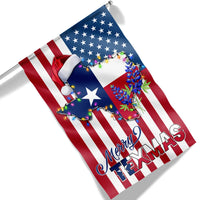 Texas Christmas Bluebonnet Yard Flag, Merry Texmas Garden Flag, Southern Holiday Lawn Flag, Double Sided Texas Pride Outdoor Holiday Decor
