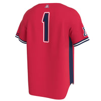 Arizona Wildcats Lightweight Collegiate Baseball Fashion Jersey - Red