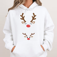 Adorable Mommy and Baby Holiday Sweatshirt, Reindeer Pregnancy Announcement Hoodie, Expecting Mom Christmas Hooded Sweater Maternity Present