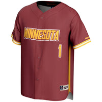 #1 Minnesota Golden Gophers Lightweight Baseball Jersey - Maroon