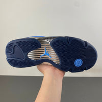 Retro Basketball Shoes, Blue Black Colorway, Lace Up Design, Casual Gift for Shoe Lovers