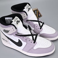 Sneakers, White Purple Colorway, Reflective Detail, Lace Up Design, Casual Gift for Sneaker Fans