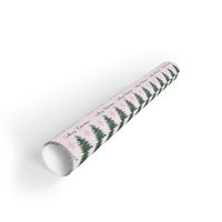 Merry Christmas Gift Wrap Roll, Christmas Tree and Snowflake Wrapping Paper, Holiday Wrapping Paper, Festive Xmas Paper, Winter Gift Wrap