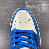 Low Top Sneakers, Blue White Black Colorway, Reverse Hook Design, Lace Up Design, Casual Gift for Sneaker Fans