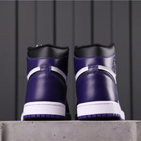 High Top Sneakers, Purple Colorway, Lace Up Design, Casual Gift for Sneaker Fans