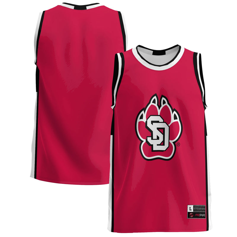 South Dakota Coyotes Lightweight Basketball Jersey - Red