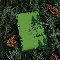 Sprucy Pun Gift Wrap, Humorous Spruce Tree Wrapping Paper, Retro Christmas Tree Gift Wrapping Paper, Holiday Humor Present Paper Roll