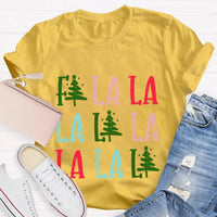 Fa La La Christmas Tree Shirt, Fa La La La Christmas Tree T-Shirt, Festive Holiday Tree Graphic Tee, Adorable Christmas Tree Tee, Xmas Present