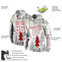 Personalized Holiday Pullover Sweatshirt, Custom Christmas Sports Hoodie, 3D Print Team Hoodie, Winter Fan Present