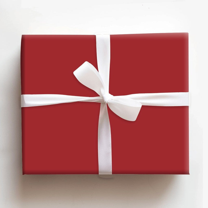 Matte Red Gift Wrap, Solid Dark Red Wrapping Paper, Christmas Wrapping Paper, Birthday Gift Wrap Roll, Holiday Wrapping Paper