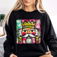 Watercolor Holiday Ballet Graphic Crewneck, Nutcracker Christmas Sweatshirt, Vintage Xmas Soldier Sweater, Adorable Festive Holiday Pullover