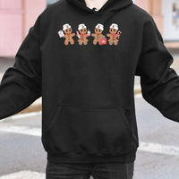 Adorable Holiday Medical Worker Sweatshirt, Gingerbread Nurse Christmas Hoodie, Humorous Nursing Student Holiday Hoodie, RN Xmas Pullover Hoodie