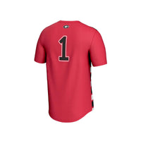 #1 Georgia Bulldogs Lightweight Soccer Fashion Jersey - Red