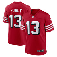 Men San Francisco 49ers Brock Purdy Scarlet Alternate Game Player Jersey