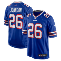 Buffalo Bills Ty Johnson Royal Team Game Jersey