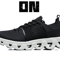 Low Top Sneakers, White Black Colorway, Lace Up Design, Casual Gift for Sneaker Fans