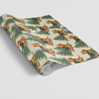 Adorable Yorkshire Terrier Gift Wrap, Skiing Yorkie Christmas Wrapping Paper, Holiday Dog Lover Wrapping Paper, Winter Pet Present Wrap Paper