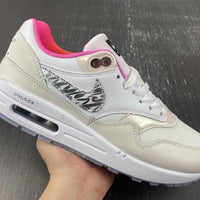 Low Top Sneakers, White Colorway, Reflective Detail, Lace Up Design, Casual Gift for Sneaker Fans