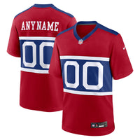 New York Giants Century Red Alternate Game Custom Jersey