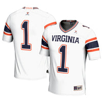 #1 Virginia Cavaliers Football Jersey - White