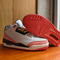 High Top Sneakers, White Orange Colorway, Lace Up Design, Casual Gift for Sneaker Fans