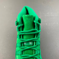 Retro Low Top Sneakers, Green Colorway, Suede Footwear, Lace Up Design, Casual Gift for Sneaker Fans