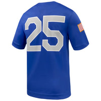 #25 Air Force Falcons Game Football Jersey - Royal