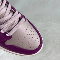 Retro Mid Top Basketball Shoes, Purple Gray Colorway, Lace Up Design, Casual Gift for Shoe Lovers