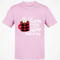 Buffalo Plaid Coffee Mug Graphic Tee, Christmas Movies Hot Chocolate T-Shirt, Hallmark Movie Watching Shirt, Comfy Holiday Season Top