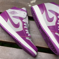 Sneakers, Purple White Colorway, Lace Up Design, Casual Gift for Sneaker Fans