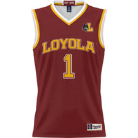 #1 Loyola Chicago Ramblers Lightweight Basketball Jersey - Maroon