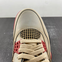 Distressed Sneakers, White Black Red Colorway, Lace Up Design, Distressed Finish, Casual Gift for Sneaker Fans