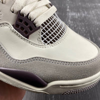 Sneakers, Burgundy White Gray Colorway, Leather Footwear, Lace Up Design, Casual Gift for Sneaker Fans