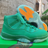 High Top Sneakers, Green Colorway, Lace Up Design, Casual Gift for Sneaker Fans