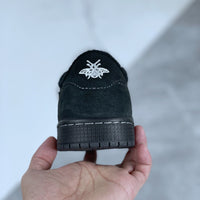 Low Top Sneakers, Black Colorway, Reverse Hook Design, Lace Up Design, Fleece Lined Design, Casual Gift for Sneaker Fans