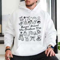 Pregnancy Announcement Hoodie, Bumpin' Around the Christmas Tree Hoodie, Adorable Maternity Holiday Sweatshirt, Expecting Mom Xmas Hoodie Present