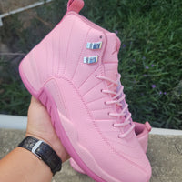 High Top Sneakers, Pink Colorway, Lace Up Design, Casual Gift for Sneaker Fans