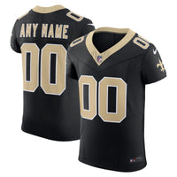 New Orleans Saints Black Elite Custom Jersey