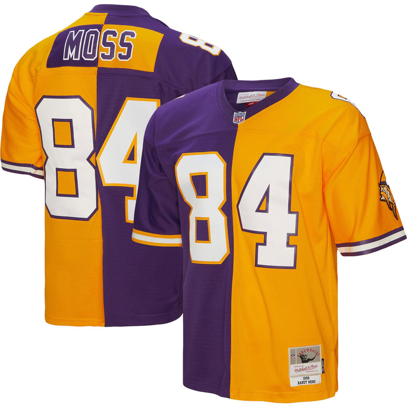 Minnesota Vikings Randy Moss Purple/Gold 1998 Split Legacy Replica Jersey