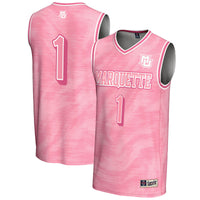 #1 Marquette Golden Eagles Lightweight Basketball Jersey - Pink
