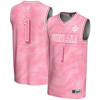 #1 Louisiana Ragin' Cajuns Lightweight Basketball Fashion Jersey - Pink