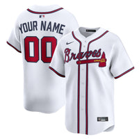 Atlanta Braves White Home Limited Custom Jersey