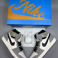 High Top Sneakers, Gray Colorway, Lace Up Design, Casual Gift for Sneaker Fans
