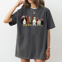 Humorous Holiday Chicken Shirt, Christmas Chicken T-Shirt, Retro Farm Animal Graphic Tee, Adorable Chicken Lover T-Shirt, Farmer Holiday Present