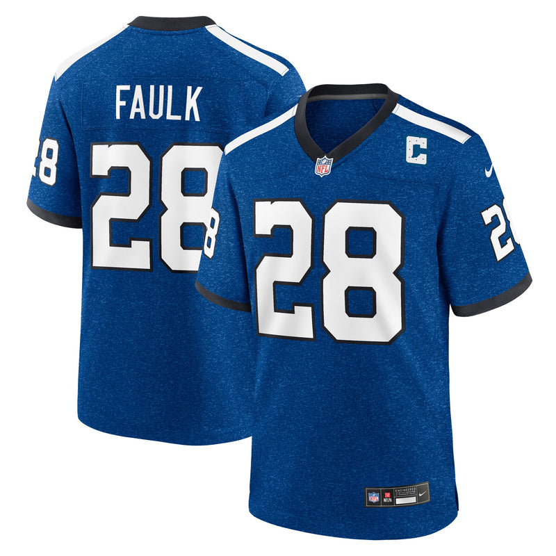 Indianapolis Colts Marshall Faulk Blue Retired Player Alternate Game Jersey