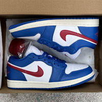 Low Top Sneakers, Blue Colorway, Lace Up Design, Casual Gift for Sneaker Fans
