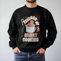 Gingerbread Christmas Sweater, Teacher of Smart Cookies Sweatshirt, Adorable Teacher Holiday Crewneck, Festive School Graphic Pullover